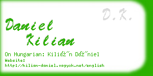 daniel kilian business card